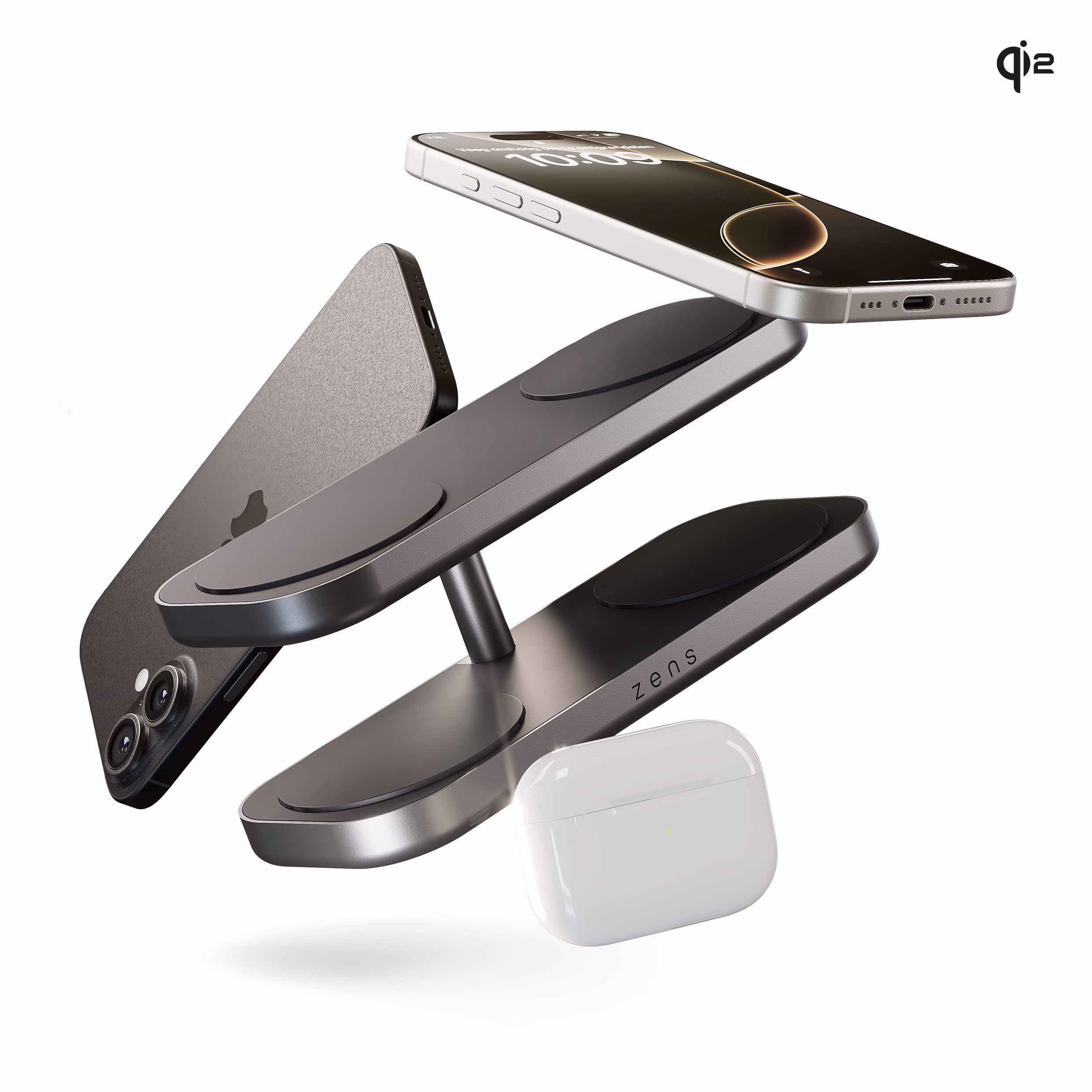 Zens Quattro Wireless Charger Pro 4 Black (ZEQC01B00)